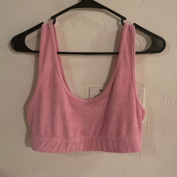 Zara | Tops | Zara Terry Cloth Crop Top | Poshmark